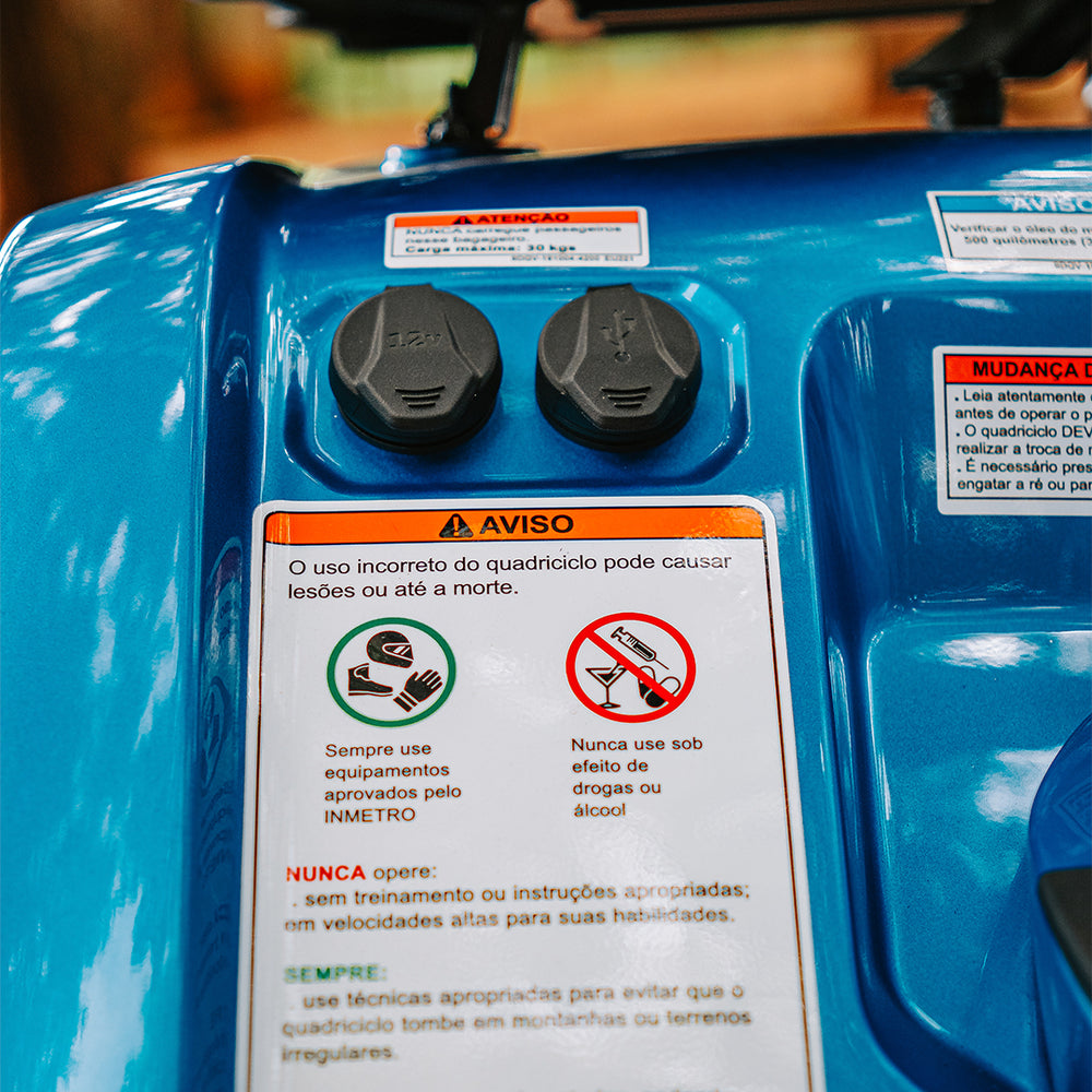 Quadriciclo ATV CFMOTO CForce 520L Azul Quadriciclo ATV CFMOTO CForce 520L Azul