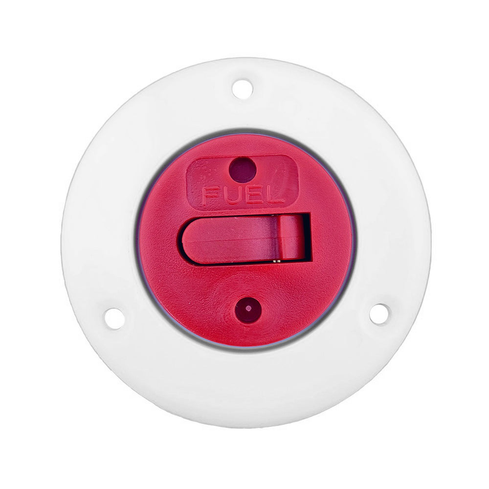 Tampa Para Tanque Combustível Agulheiro PVC Branca/Vermelha