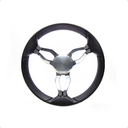 Volante Náutico Lotse Ilha Bela 360mm de Diâmetro Prata