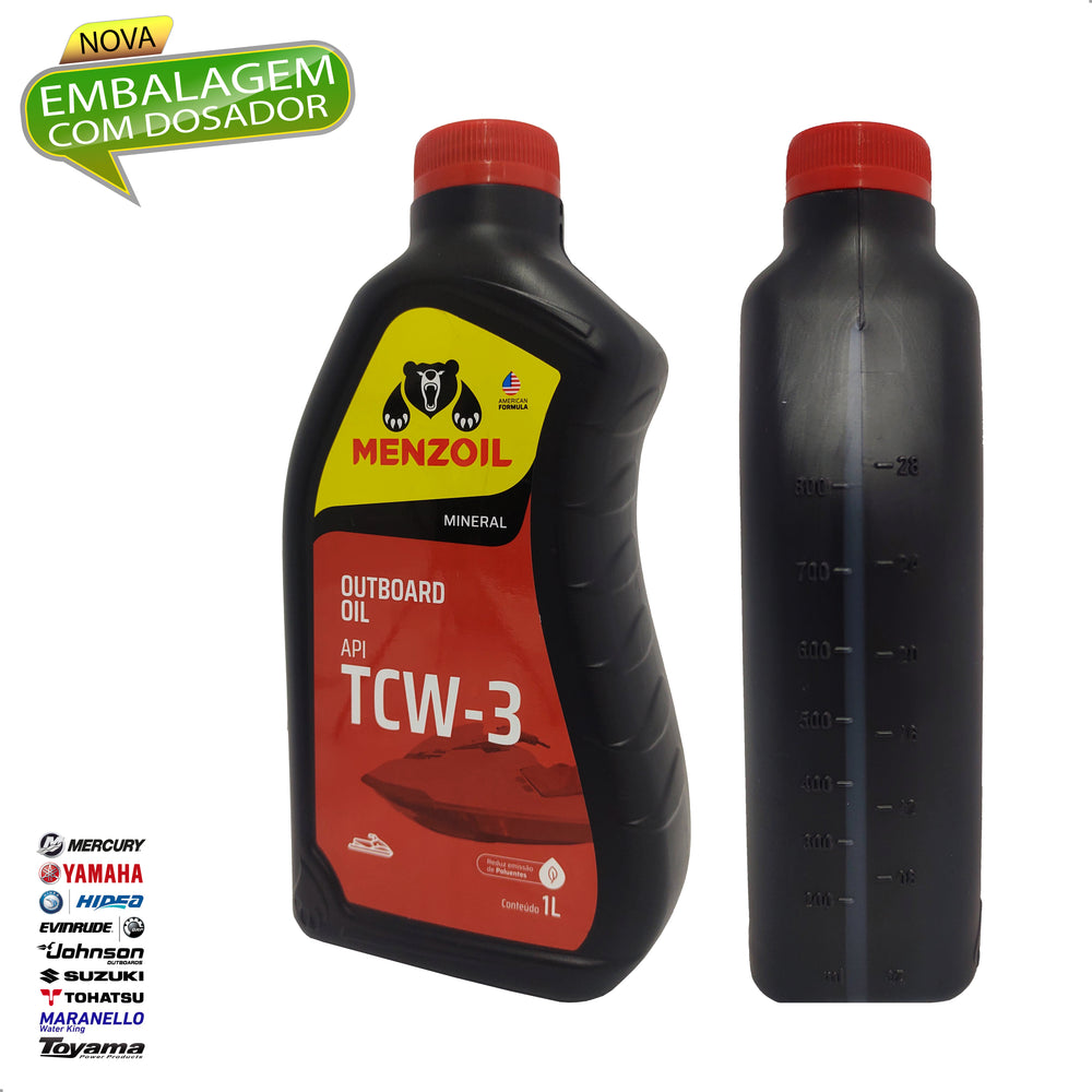 Óleo Náutico Menzoil TCW3 2 Tempos Para Todos Motores de Popa