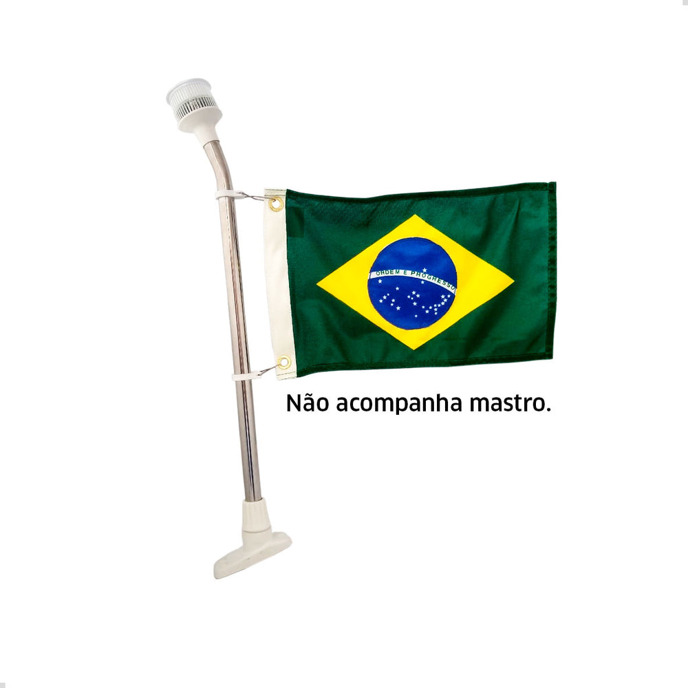 Bandeira Brasil 33x20cm Poliéster Para Barco Lancha