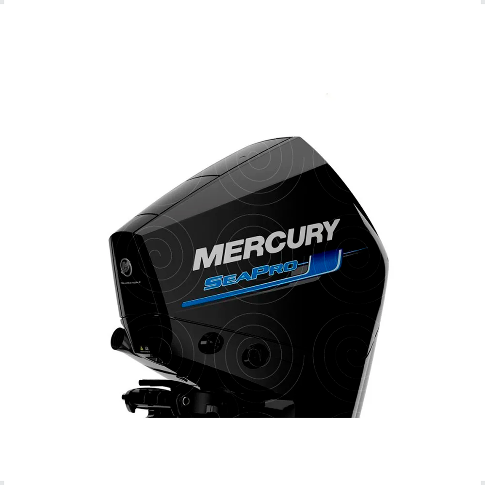 Motor De Popa Mercury 4 Tempos 200hp XL SeaPro V6 Preto Direção Mecânica