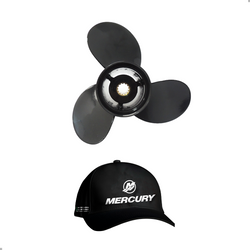 Hélice Mercury 40hp 50hp 60hp 2T 4T 10.3/8" x 14" + Boné