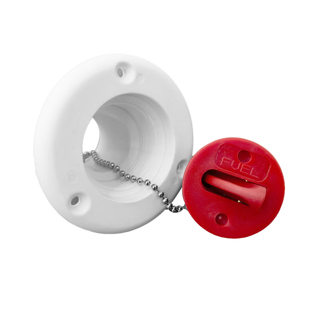Tampa Para Tanque Combustível Agulheiro PVC Branca/Vermelha