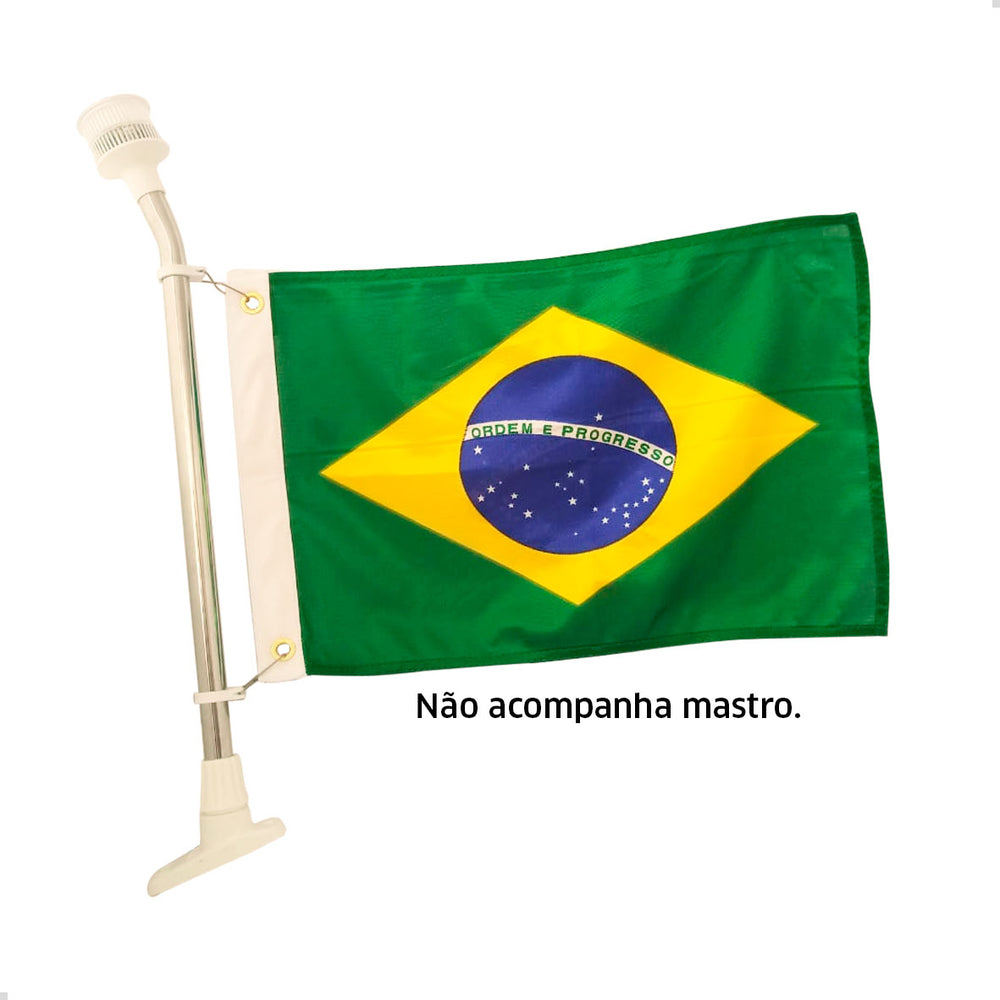 Bandeira Brasil 47x33cm Poliéster Para Barco Lancha