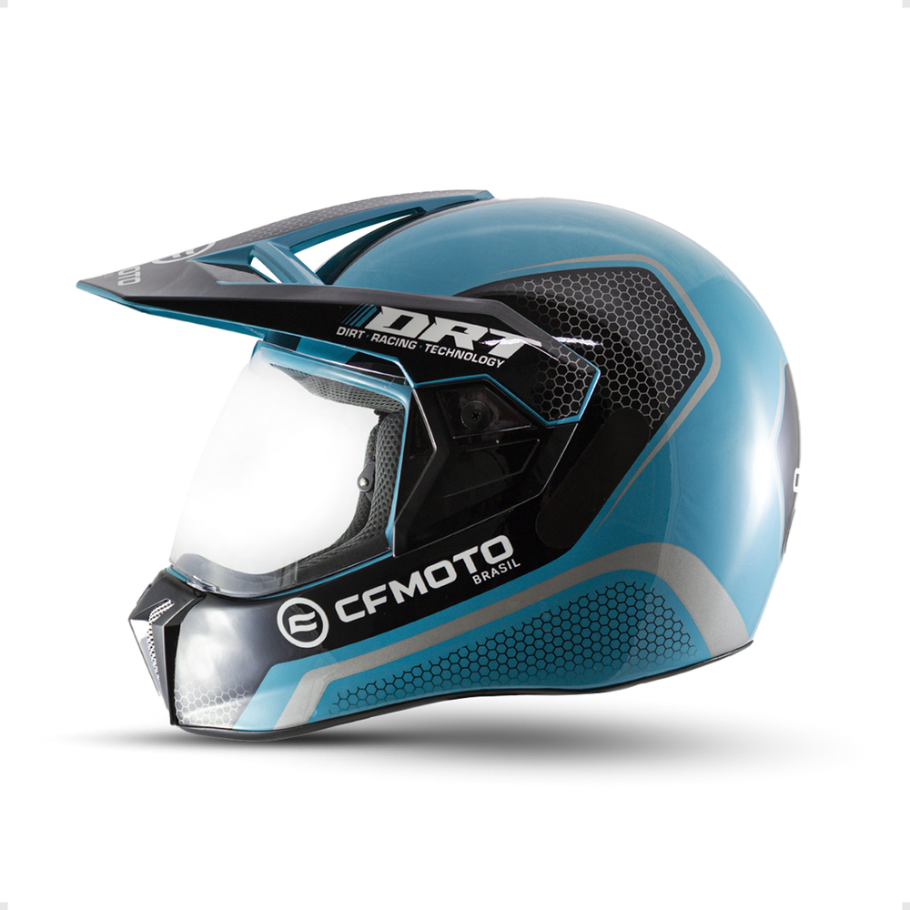 Capacete Bieffe Moto Quadriciclo CFMoto Azul Tamanho 60