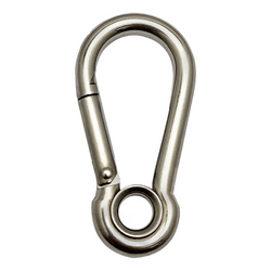 Mosquetão de Engate Rápido Aço Inox Com Olhal 7x70mm 144kg