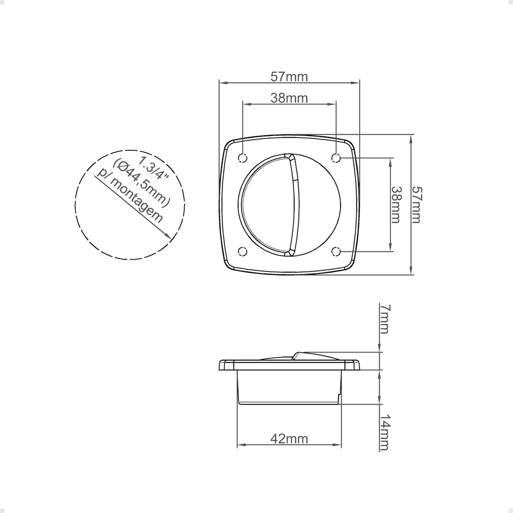 Luz Cortesia Led Bco/Bco 12v Barcos Traillers Motorhome