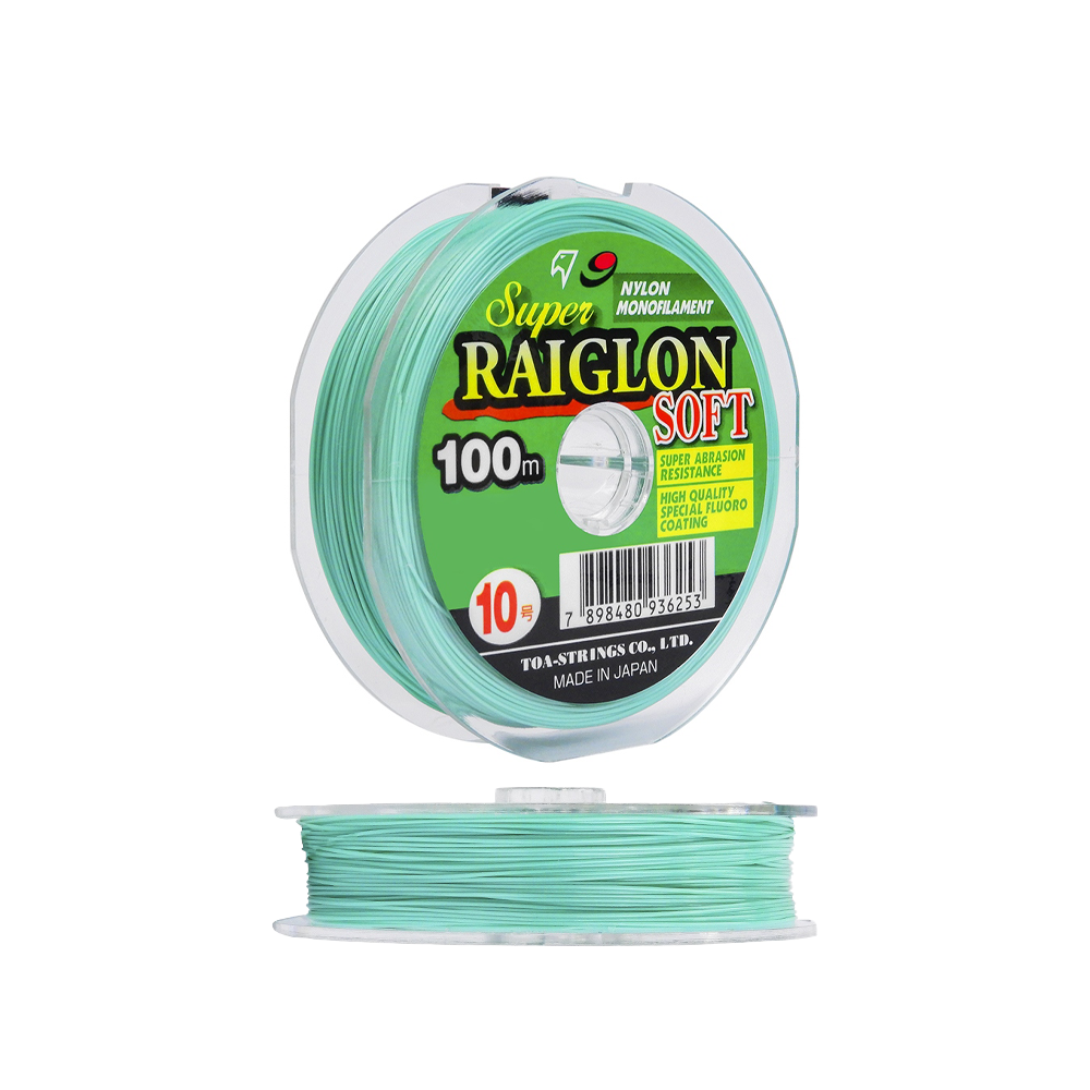 Linha Monofilamento Super Raiglon soft 0,37mm 22,1 Lbs 100m