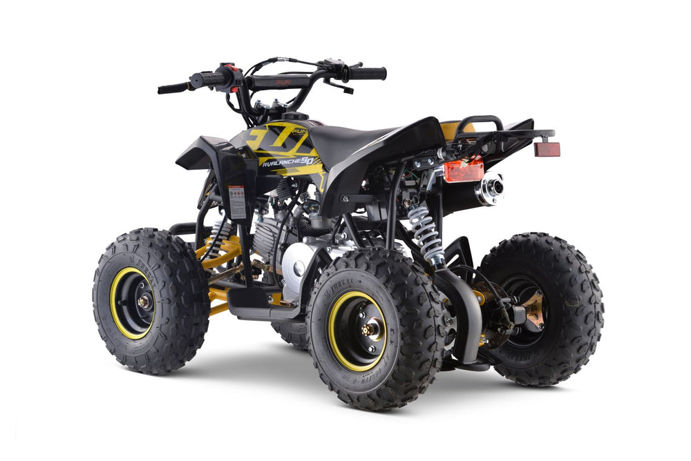 Quadriciclo Infantil Fun Motors Avalanche 90cc Amarelo