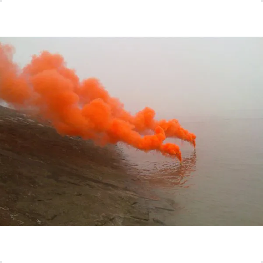 Sinal Fumígeno Flutuante Laranja Segurança Barco Lancha