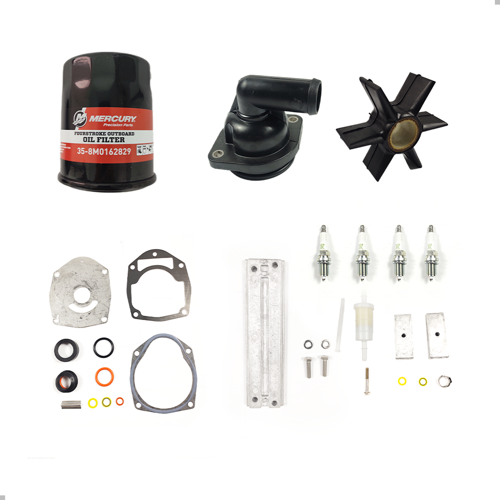 8m0097855 8m0090502 8m0090503 Kit Completo Manuten Motor Mercury 75-115hp 2.1L 300 Horas