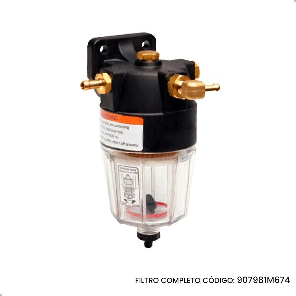 Elemento Filtro Combustível Motor Popa Yamaha 90hp 4 Tempos